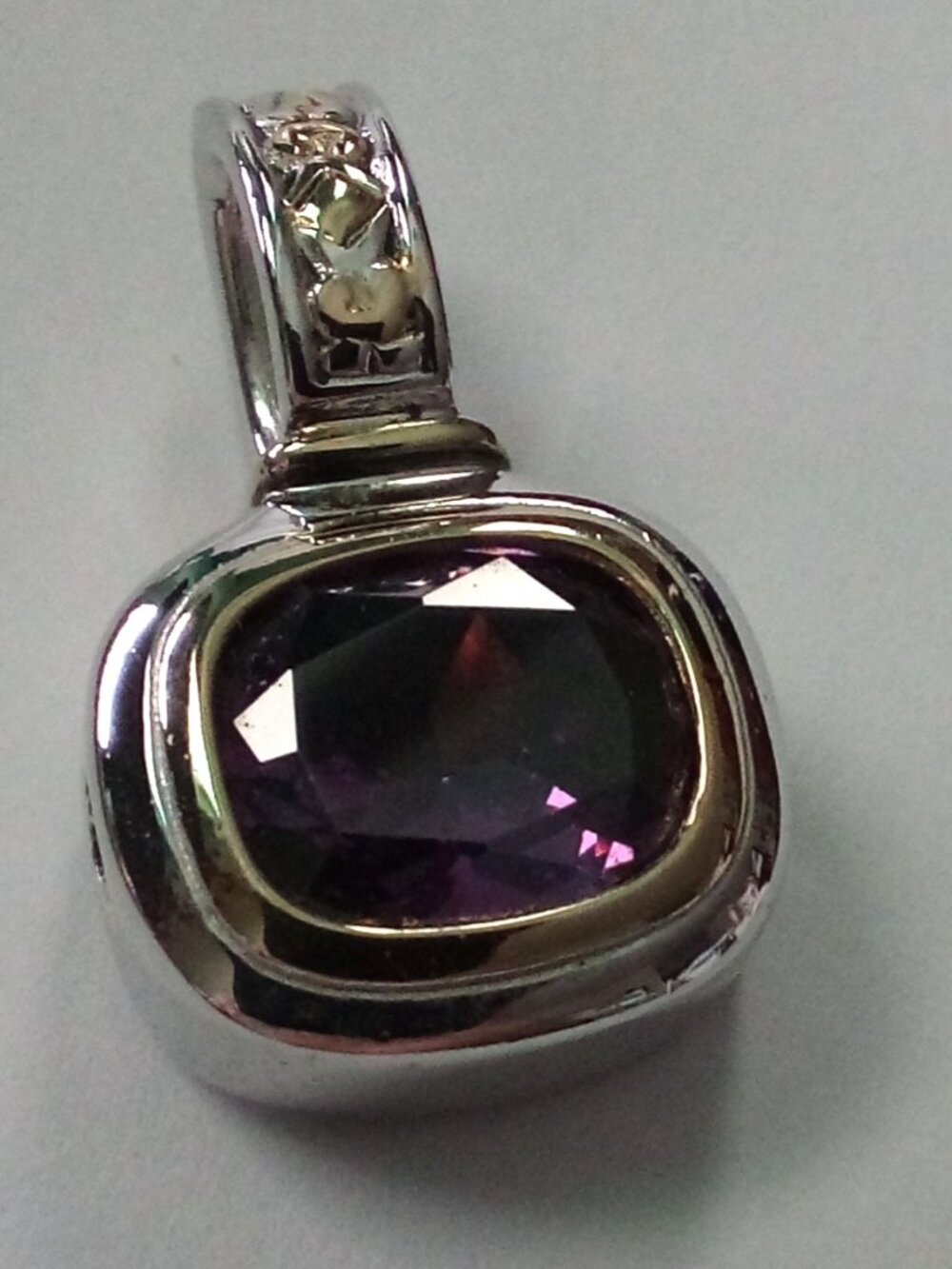 Samuel B. Sterling Silver Amethyst Pendant